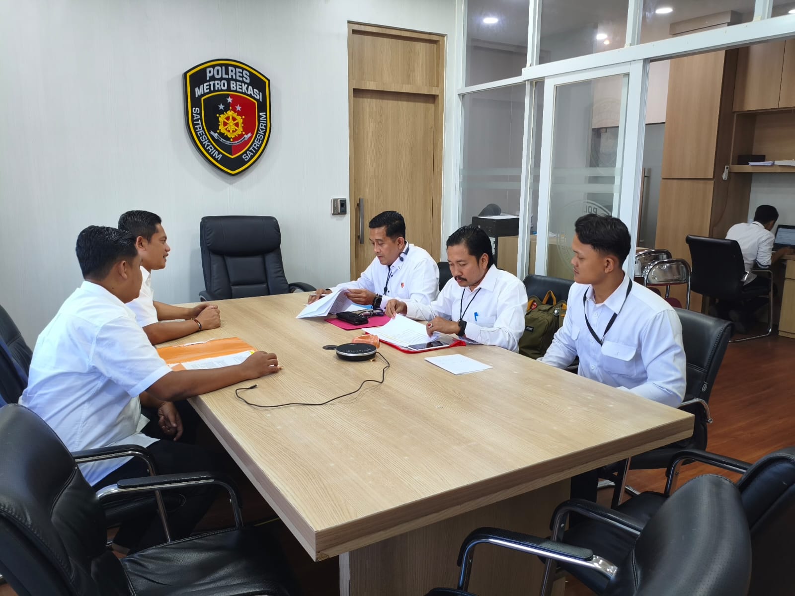 BAG BINOPSNAL DITRESKRIMSUS POLDA METRO JAYA LAKSANAKAN SUPERVISI PROGRAM PRESISI POLRI TRIWULAN II DI POLRES METRO BEKASI