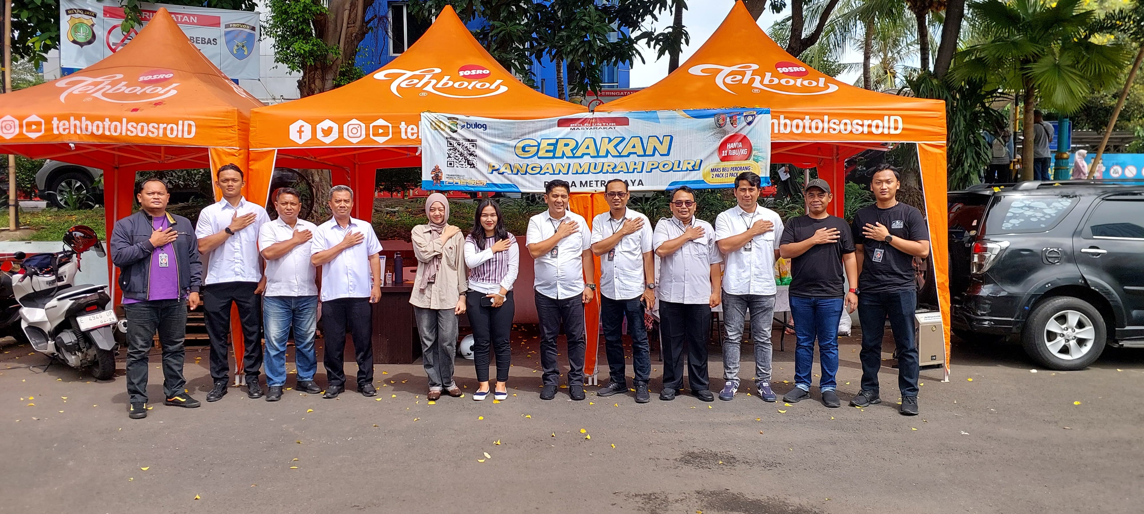 DITRESKRIMSUS POLDA METRO JAYA GELAR GERAKAN PANGAN MURAH UNTUK MASYARAKAT