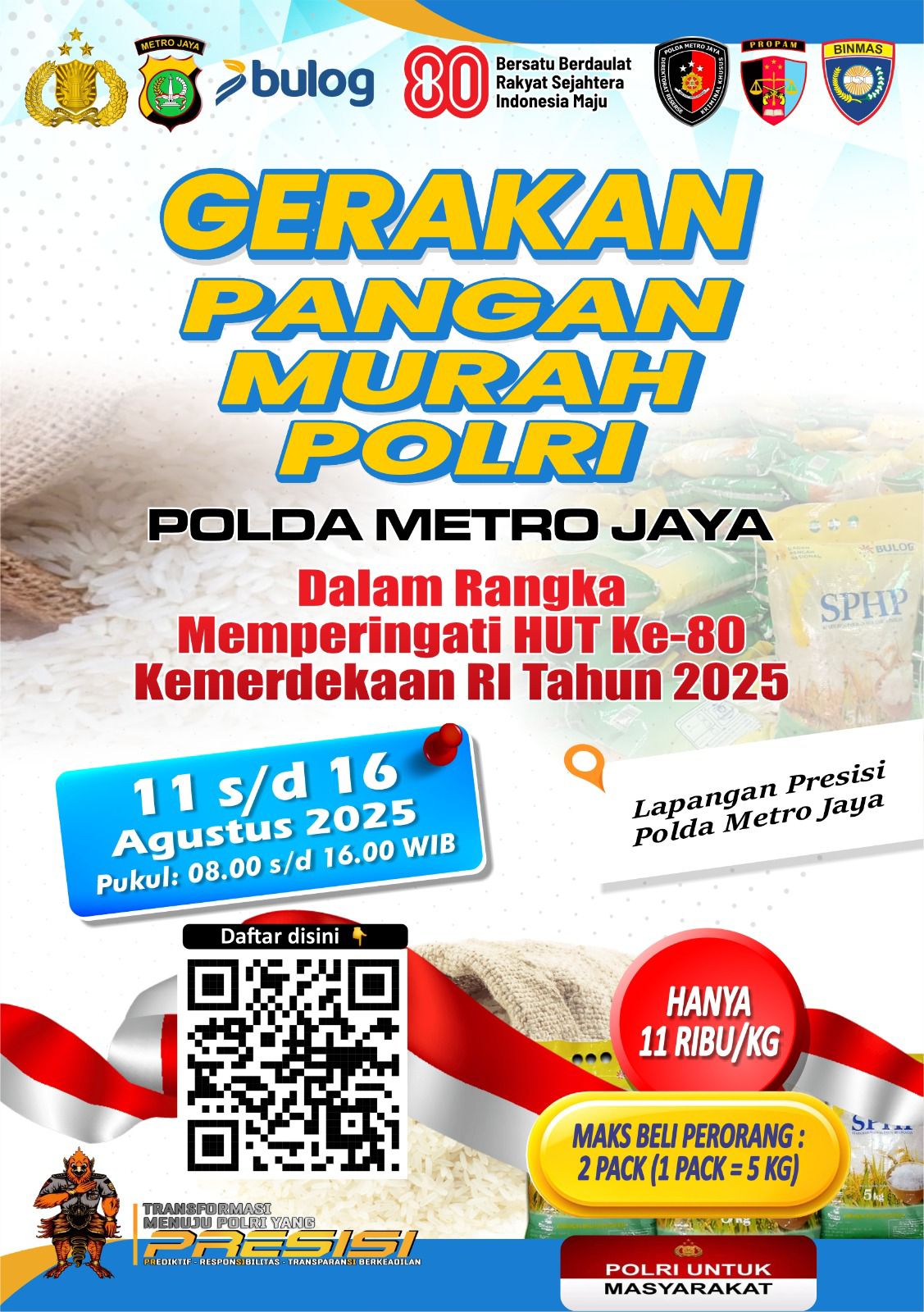 GERAKAN PANGAN MURAH POLRI POLDA METRO JAYA