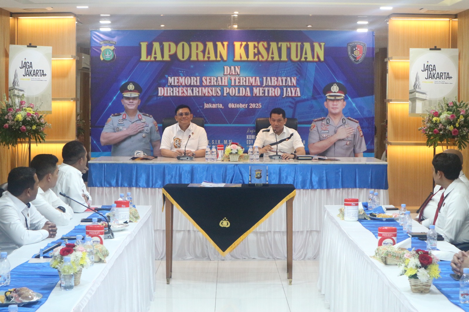 SERTIJAB DIRRESKRIMSUS POLDA METRO JAYA, KOMBES POL. EDY SURANTA SITEPU GANTIKAN BRIGJEN POL. ADE SAFRI SIMANJUNTAK