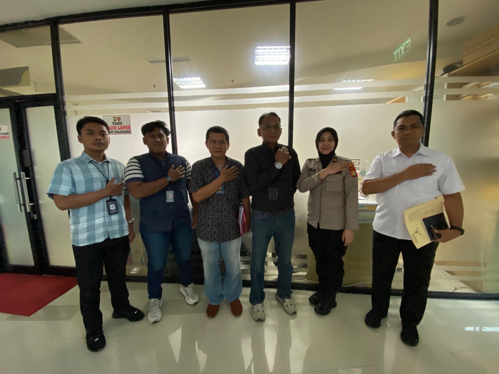BAG BINOPSNAL DITRESKRIMSUS POLDA METRO JAYA LAKSANAKAN SUPERVISI PROGRAM PRESISI POLRI TRIWULAN II DI POLRES METRO TANGERANG KOTA