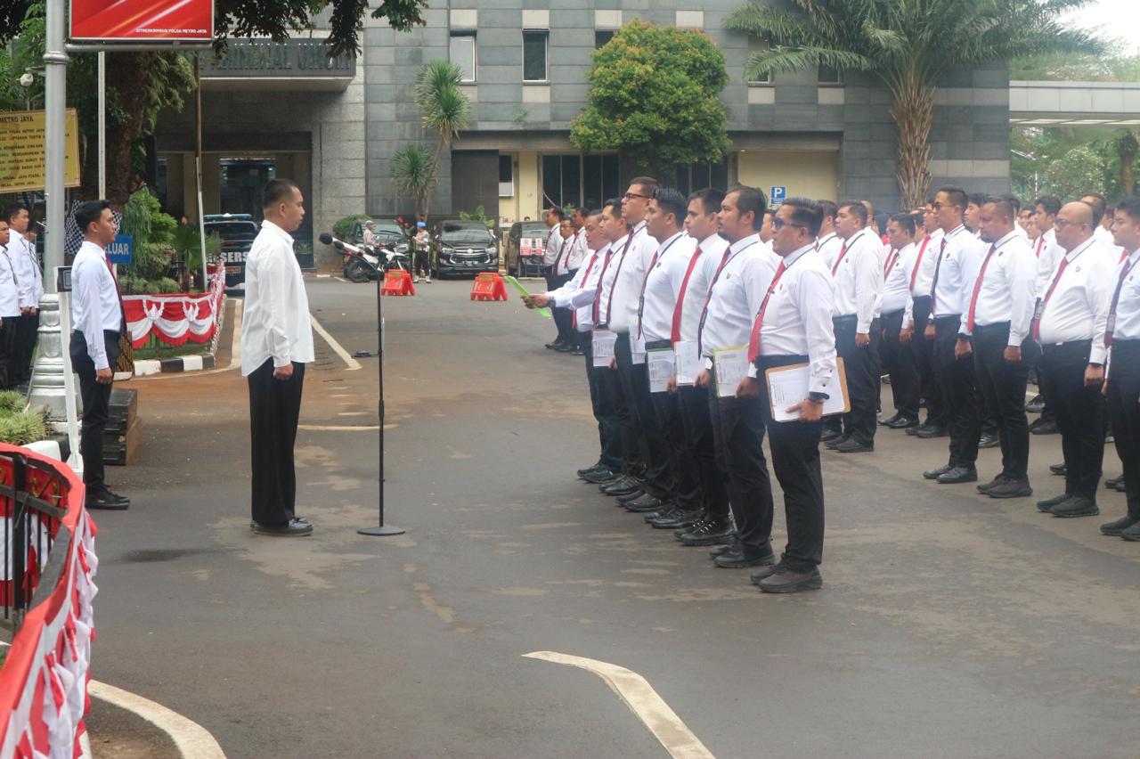APEL PAGI DITRESKRIMSUS POLDA METRO JAYA DIPIMPIN OLEH WADIR RESKRIMSUS