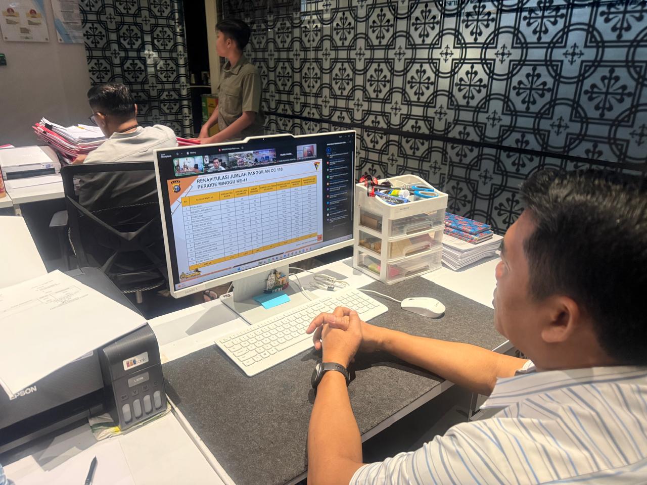 Perkuat Akurasi Data Kamtibmas, Ditreskrimsus PMJ Ikuti Vicon Anev Mingguan Stamaops Polri