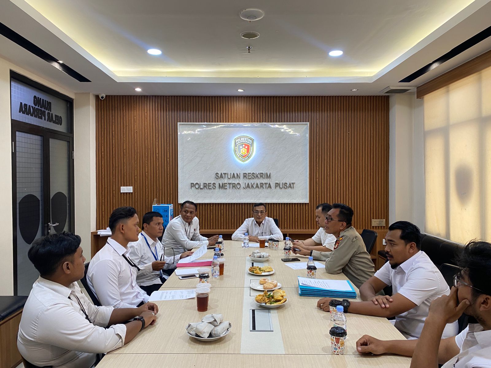SUPERVISI PROGRAM PRESISI POLRI TRIWULAN II OLEH BAG BINOPSNAL DITRESKRIMSUS POLDA METRO JAYA DI POLRES JAKARTA PUSAT