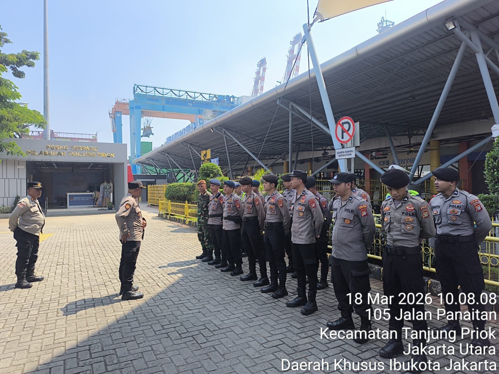 Apel Pelayanan di Pelabuhan Tanjung Priok Perkuat Kesiapan Pengamanan Arus Mudik Laut